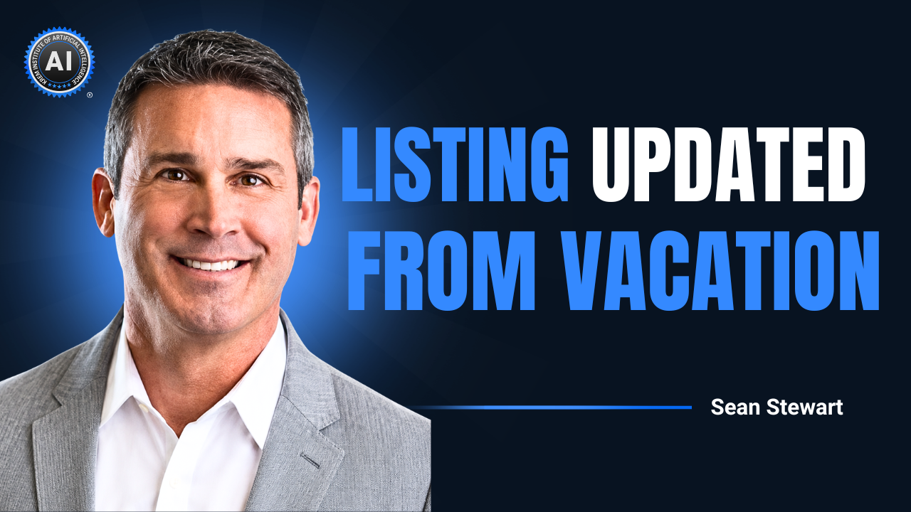 Sean Stewart Marketed a Listing on Vacation With Halo