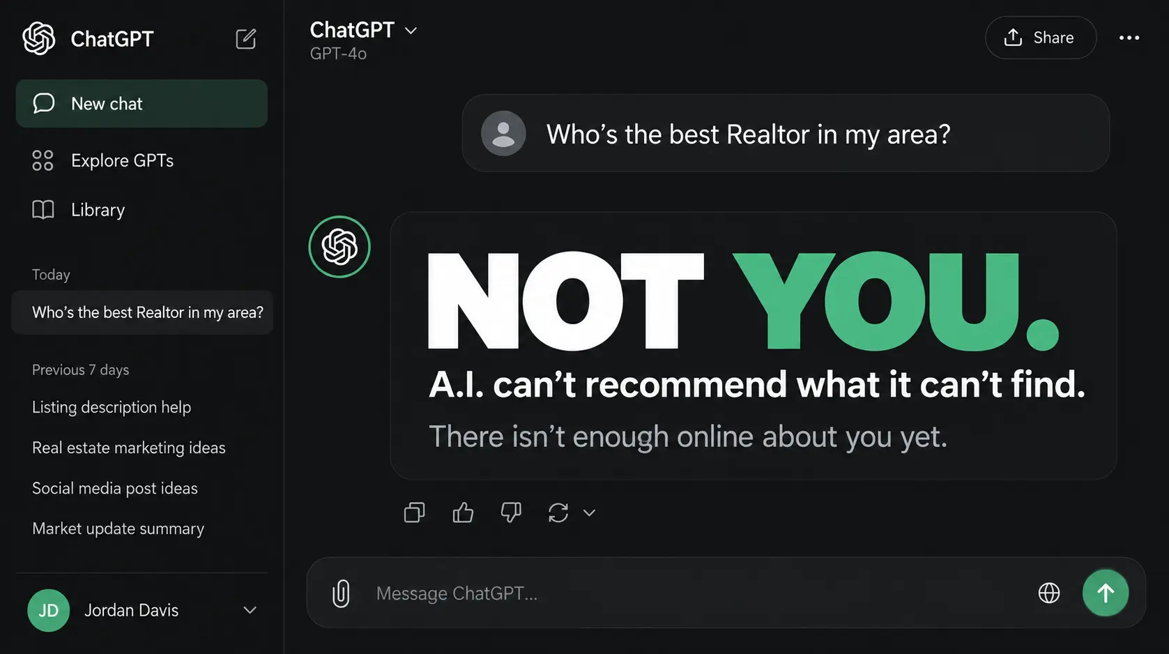 Will ChatGPT Name You as the Best Realtor?